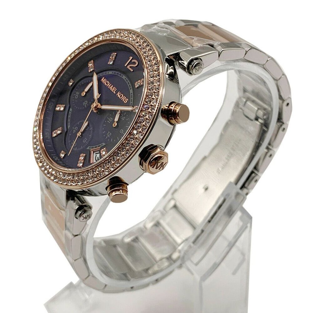 Sale! Michael Kors 39mm Two Tone Blue Watch